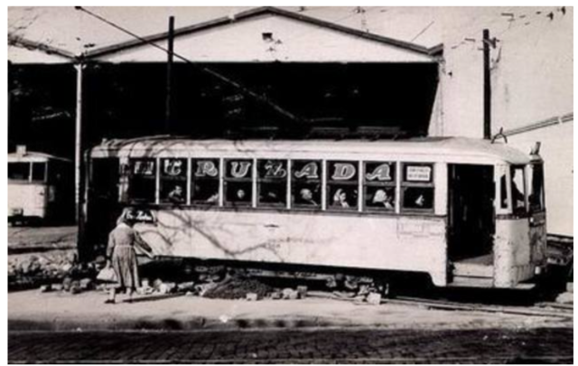 Inauguración de la primera línea de tranvías