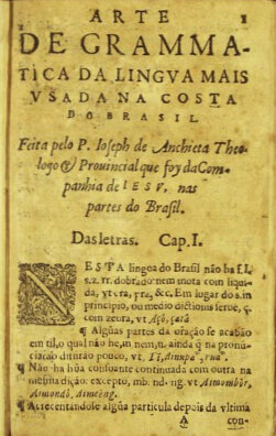 "Arte da Gramática da Língua mais usada na Costa do Brasil"