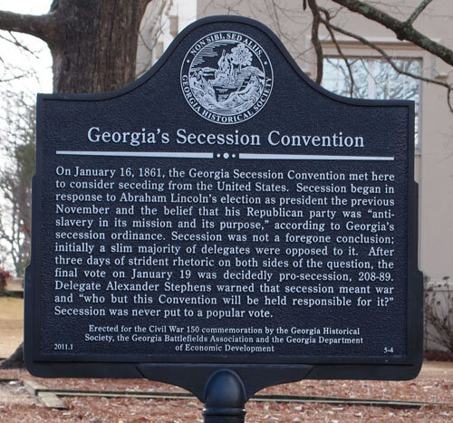 Georgia secedes