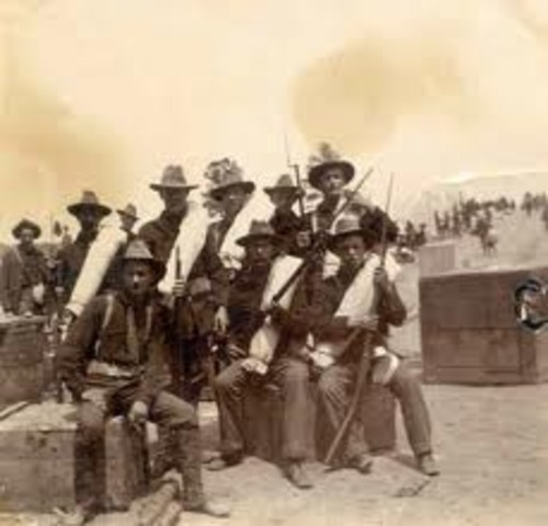 What problems developed with the spanish