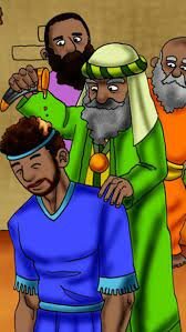 El profeta Shmuel unge a Shaul como rey de Israel