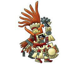 Human sacrifice to the Aztec war god, Huitzilopochtli