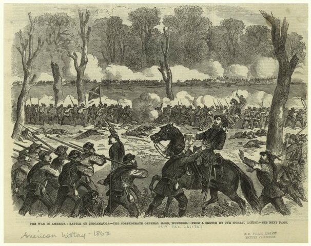 The Battle of Chickamagua, Georgia