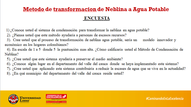 Aplicación de Encuesta.