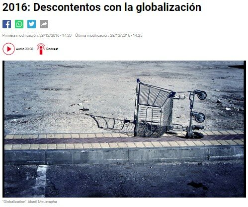 Descontentos con la Globalización.