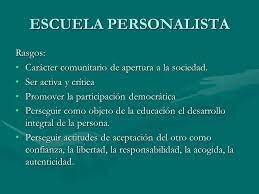 Modelo de educacion personalista