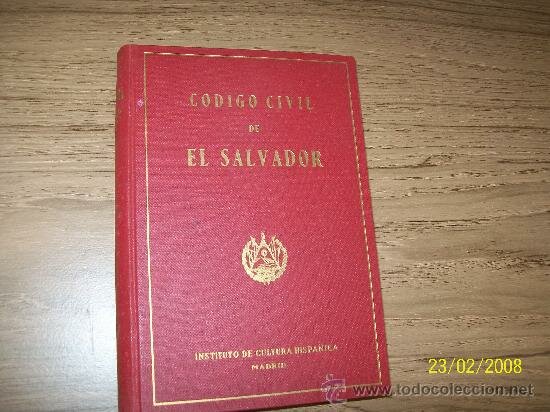 Adopción  del Código Civil en El Salvador