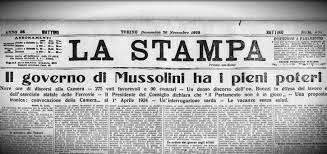 Avvento del fascismo