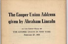 Cooper Union Address