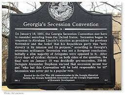 Georgia Secedes from the Union