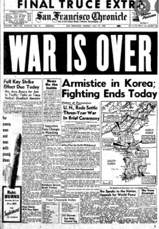 Korean War ends
