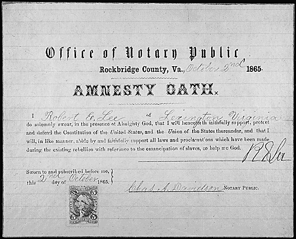 Proclimation of Amnesty and Reconstruction