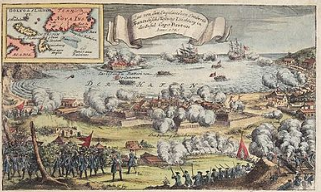 Une armée anglaise attaque Louisbourg