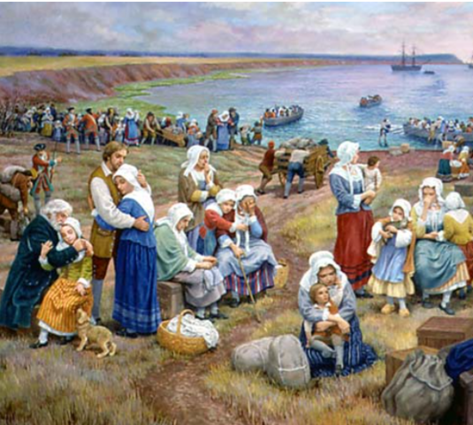 La déportation des Acadiens