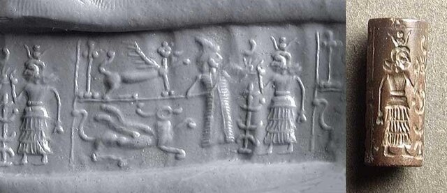 Sellos cilíndricos de mesopotamia