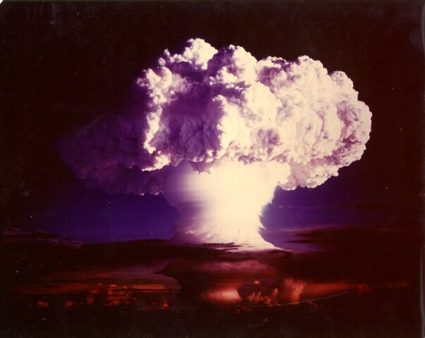 The USA detonates its first Hydrogen bomb