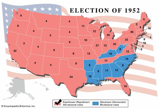 Dwight D. Eisenhower wins 1952 Presidential Election