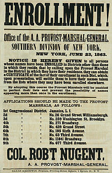 Draft of soldiers