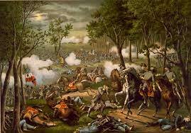 The Battle of Chancellorsville, Virginia.