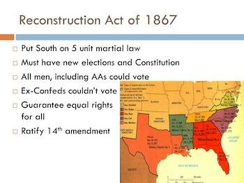 The Reconstruction Act of 1867