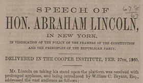 Cooper Union Address