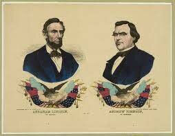 U.S. presidential election, 1864; Lincoln is reelected president and Andrew Johnson elected vice president on the "fusion" Union Party ticket.