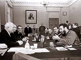 Fidel Castro visits the Soviet Union.