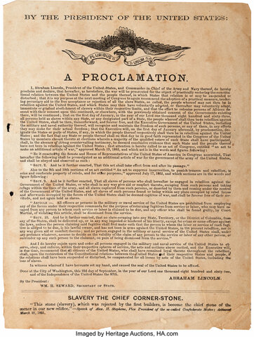 Preliminary Emancipation Proclamation