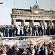 240px west and east germans at the brandenburg gate in 1989