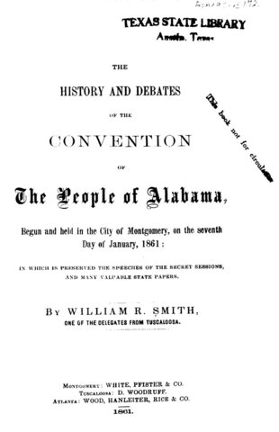 Alabama's Joint Resolutions on Secession
