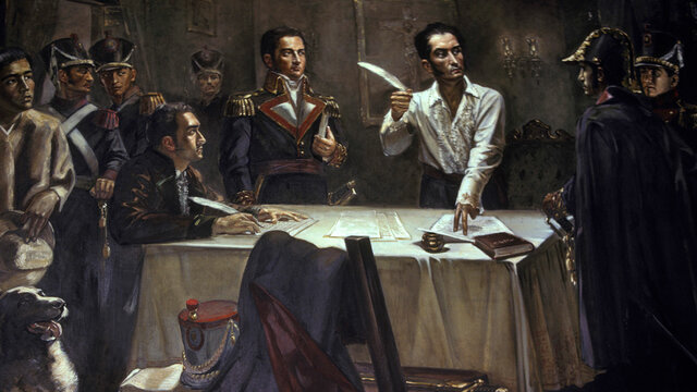 Simon Bolivar establishes the Republic of Venezuela