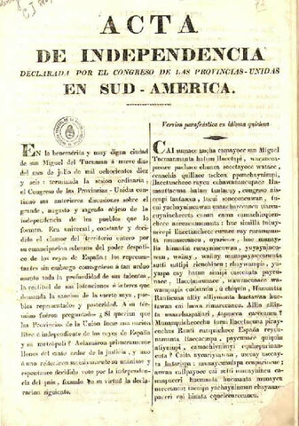 Declaracion de la Independencia Argentina