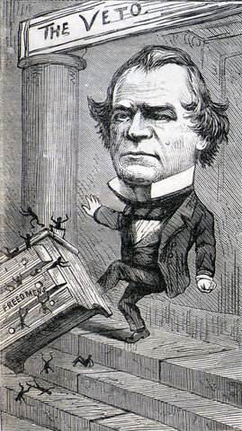 Andrew Johnson Vetos Civil Rights Act