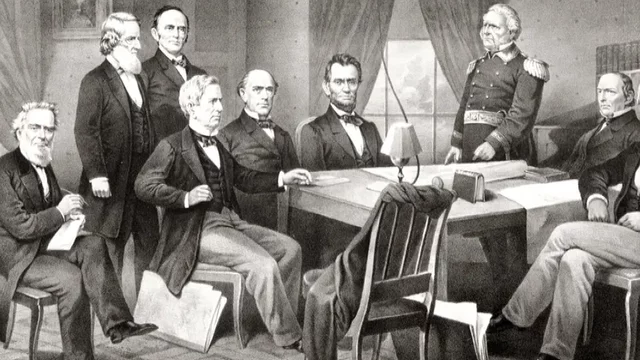 Abraham Lincoln is reelected president of the United States