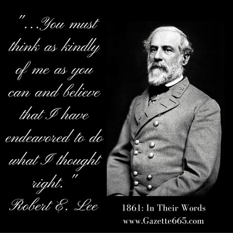 Robert E. Lee Resignation