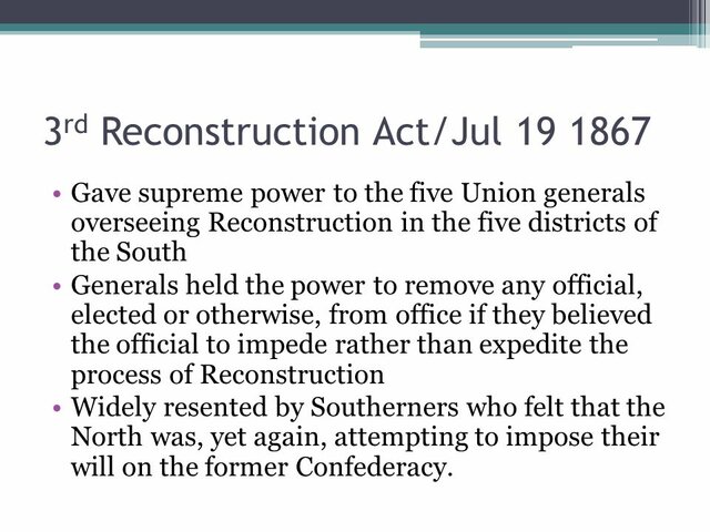 The Third Reconstruction Act