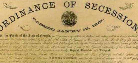 Mississippi secedes from the Union