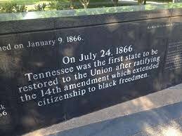 Tennessee is readmitted as a state