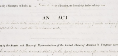 The morrill land grant acts