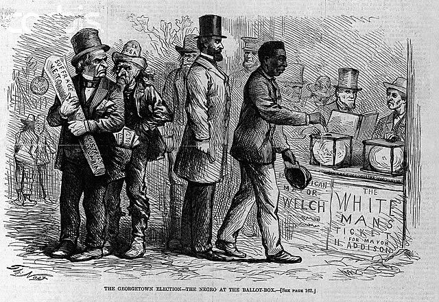 African Americans given the right to vote