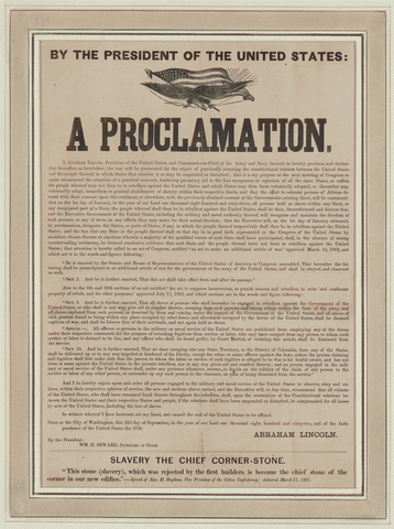 Preliminary Emancipation Proclamation