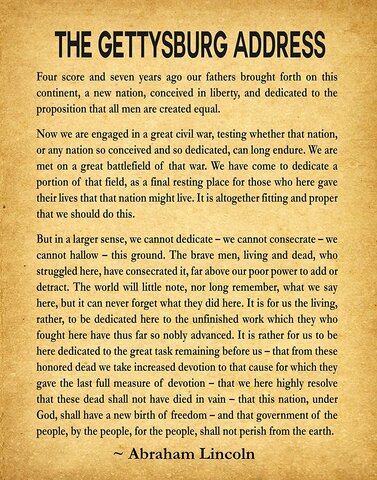 The Gettysburg Address