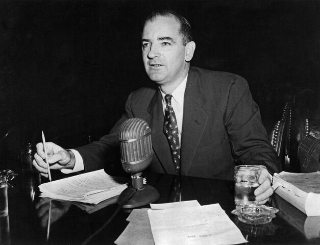 Joe McCarthy begins Communist Witch Hunt