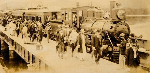 El telégrafo y Ferrocarril