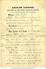 Pardon to Civil War Rebels