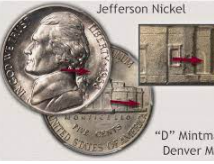 Minting of a nickel 5-cent coin