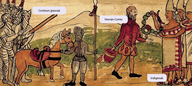 Cortés Tenochtitlán-en sartu