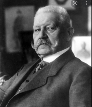 Election of President von Hindenburg