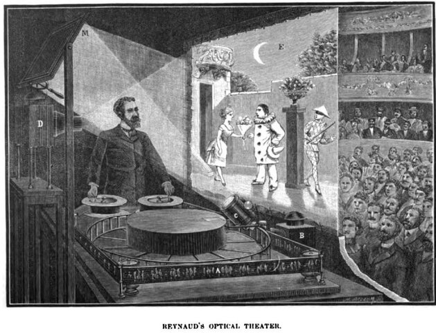 En Francia, Émile Reynaud da representaciones de su teatro óptico en el Museo Grévin en París.