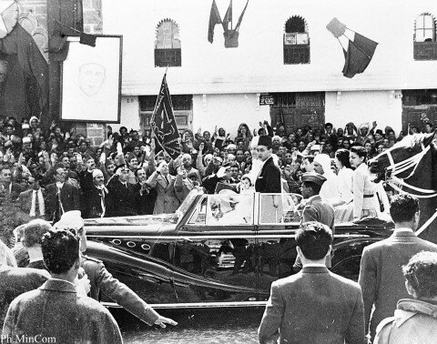 Regreso de Muhammad V y la Familia Real